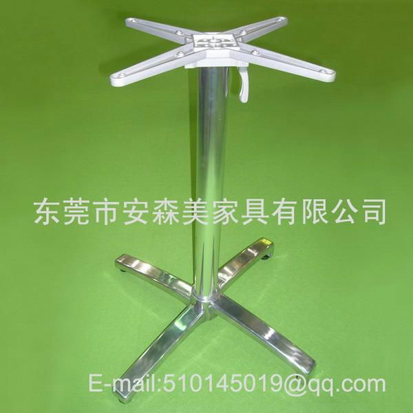 H125# Aluminum folding table base 2