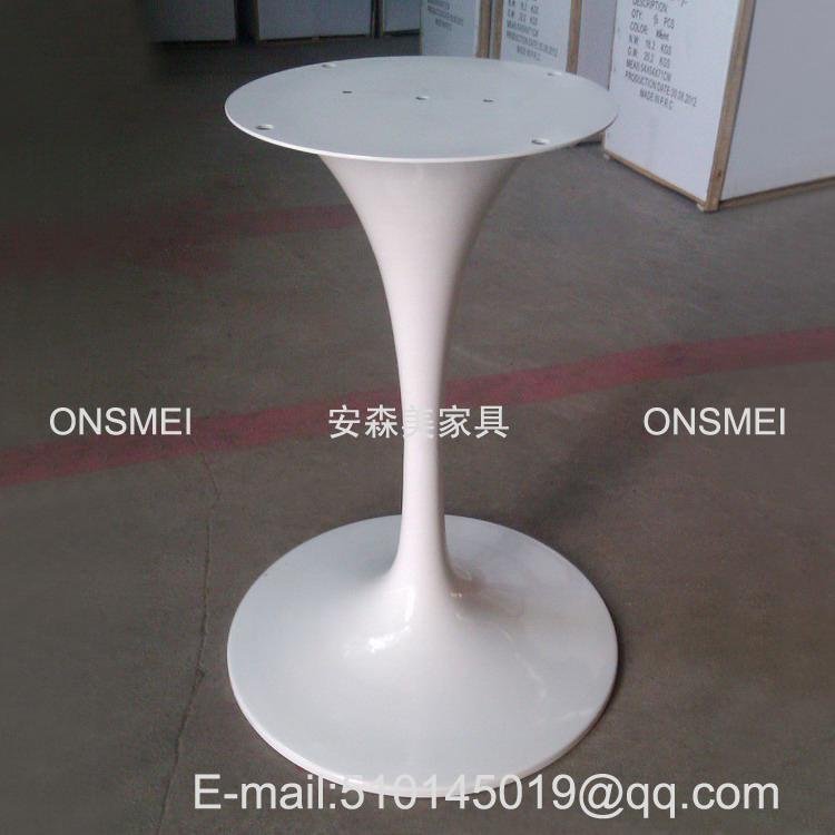 H018# White powder coated metal table base