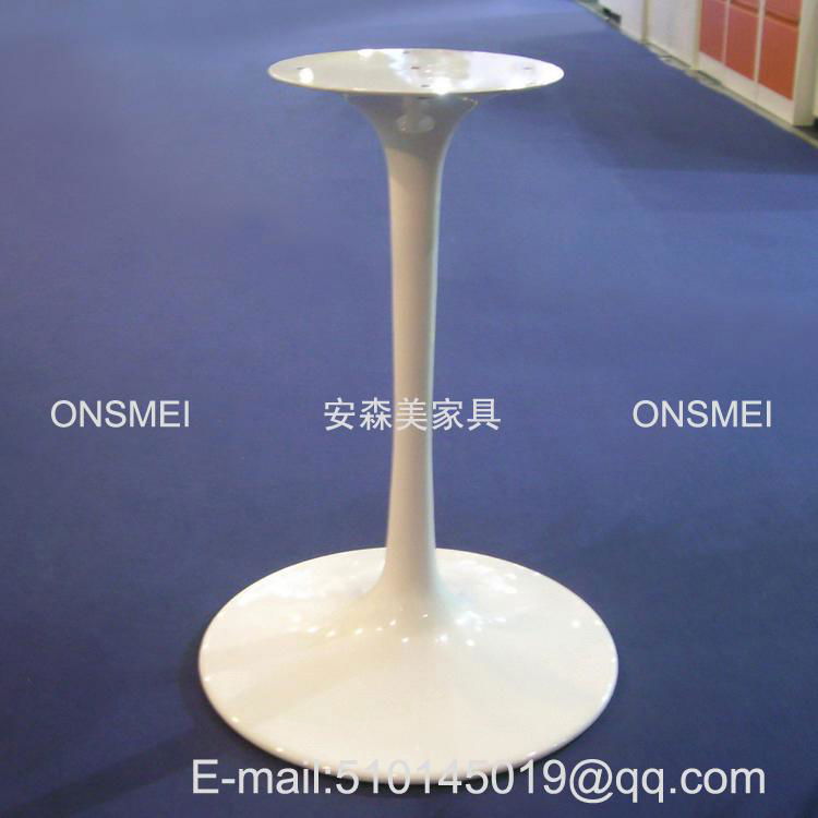 H018# White powder coated metal table base 4