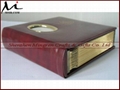 Wedding Leather Fabric Cloth Linen mats Slip-in Matted Photo Album