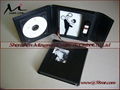 Wedding Leather Fabric CD DVD USB Case Packaging Box