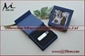 Magnet Wedding Linen USB Flash Drive Storage Packaging Gift Box