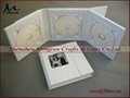 White Wedding Leather Fabric Linen CD DVD Case