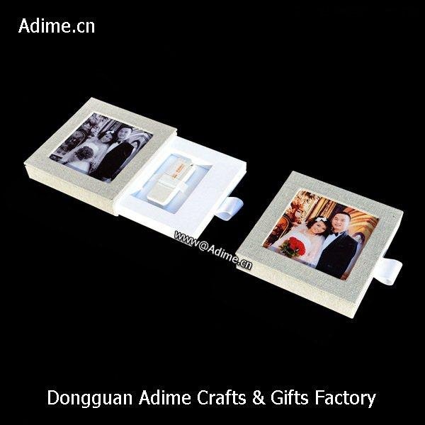 Drawer Wedding Linen USB Flash Drive Packaging Gift Box for photographer 1