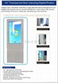 42“floor standing transparent LCD display with touch screen 1