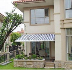 Retractable awning and tente 