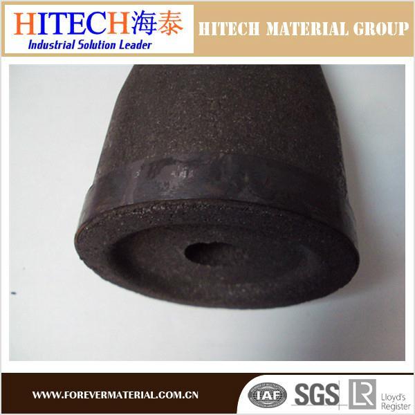 Hitech high alumina carbon refractory nozzle for ladle slide gate 3