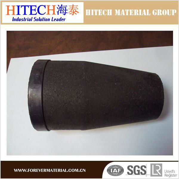 Hitech high alumina carbon refractory nozzle for ladle slide gate 4