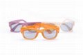 Sell stock wholesale round polarized 3D glasses flash type 3D glasses fine polar