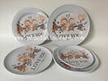 plastic melamine dinner set  4