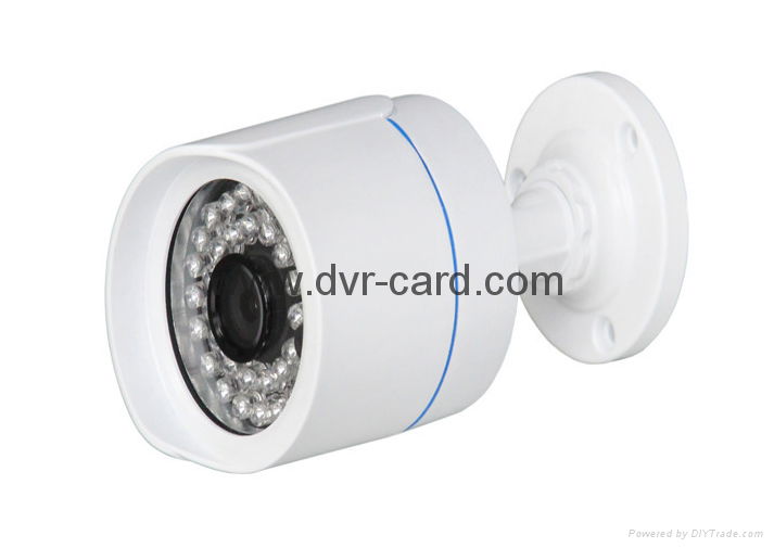 1/4" Progressive Scan CMOS OV9712 HD 1.0 Megapixel Network Mini IR-Bullet Camera 4