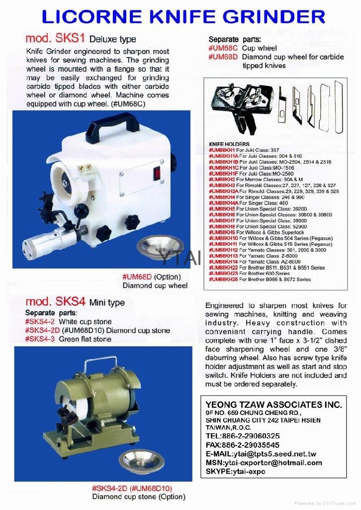 KNIFE GRINDER SCISSOR GRINDER A1 LICORNE (Taiwan Manufacturer