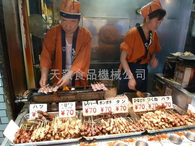 Auto japanese yakitori machine eletric heating 4