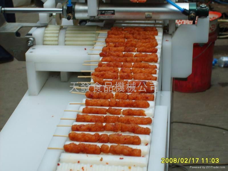 Auto stringing machine for bbq business 2