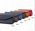 Triangle folding eyeglasses case