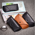 soft custom PU sunglasses case bag