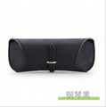 soft custom PU sunglasses case bag factory price