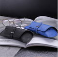 soft custom PU sunglasses case bag factory price