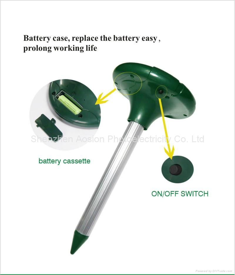 Waterproofed solar rodent repeller 2