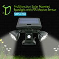 Light-operated brightest solar motion sensor light 