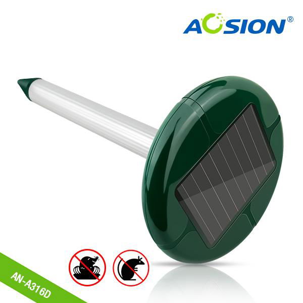 Aosion太能阳供电户外驱鼠驱蛇器带干电池