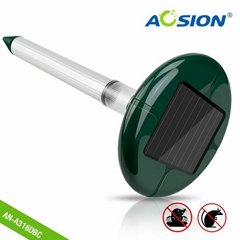Aosion Solar Powered Mole Repeller Repel Mole, Voles, Gopher, Mice and Rats