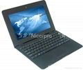10inch Cheap mini laptop Android 4.0 support 3G Web camera VIA8850 notebook