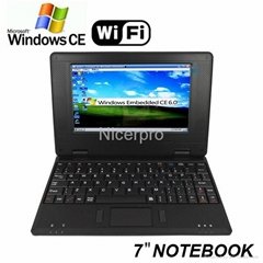 Netbook 7 inch/ Mini Laptop 7inch with RoHs CE Certificates Window CE6.0