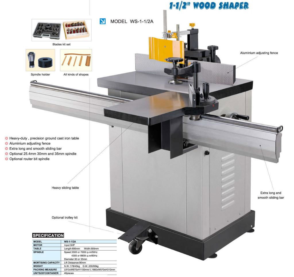 1-1/2"wood shaper,WS-1-1/2,WS-1-1/2A - SHOOT (China ...