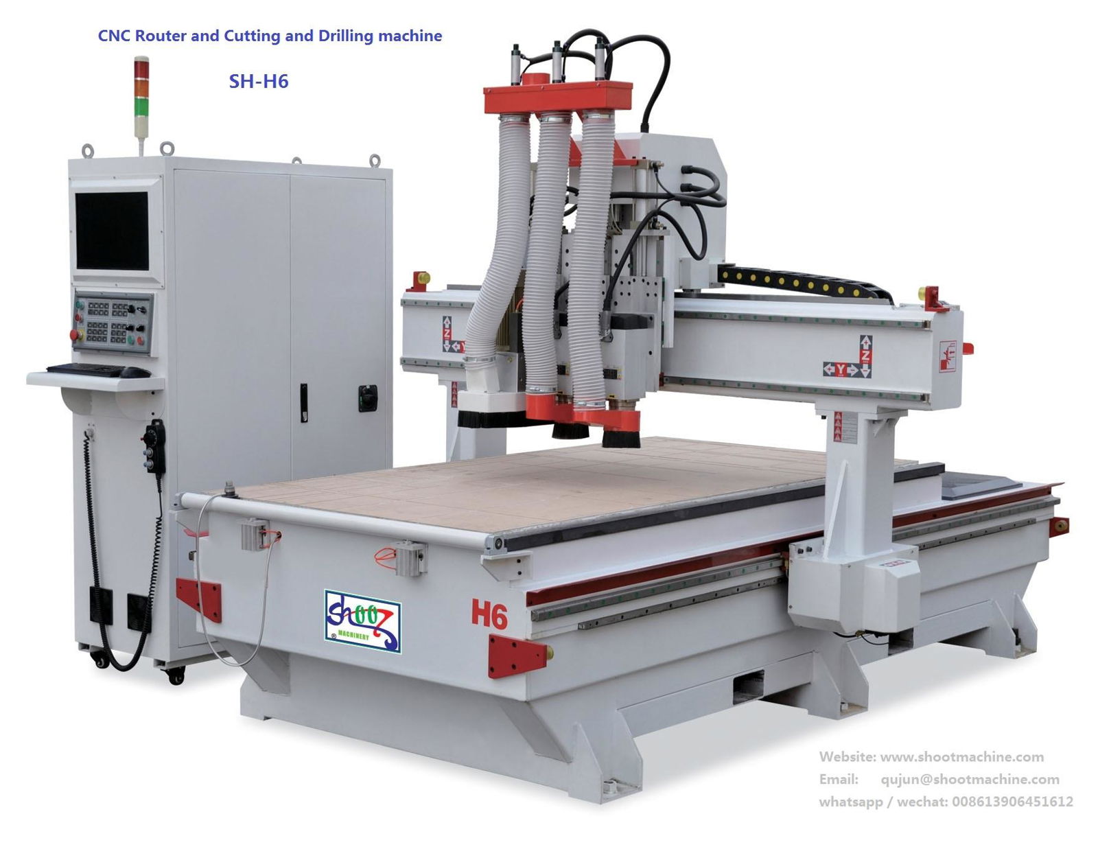 CNC Cutting and Router and Drilling Machine, SH-H6