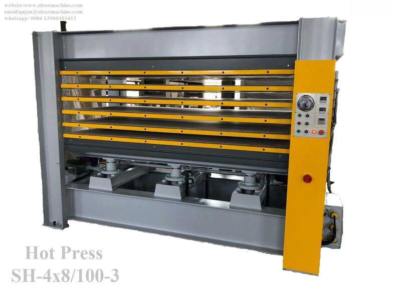 Woodworking Hot Press Machine, SH-4×8/100-5