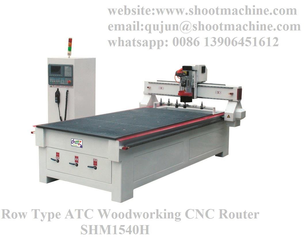 Row Type ATC Woodworking CNC Router, SHM1540H