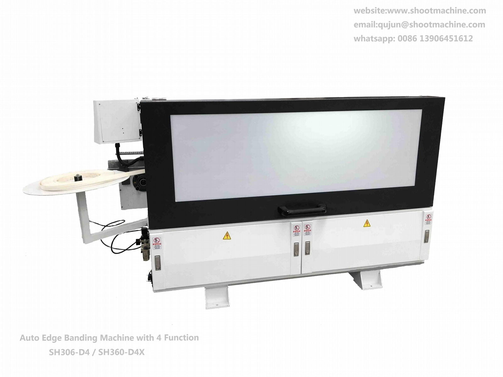 Auto Edge Banding Machine with 4 Function ,Two Motors For Trimming,SH360-D5X