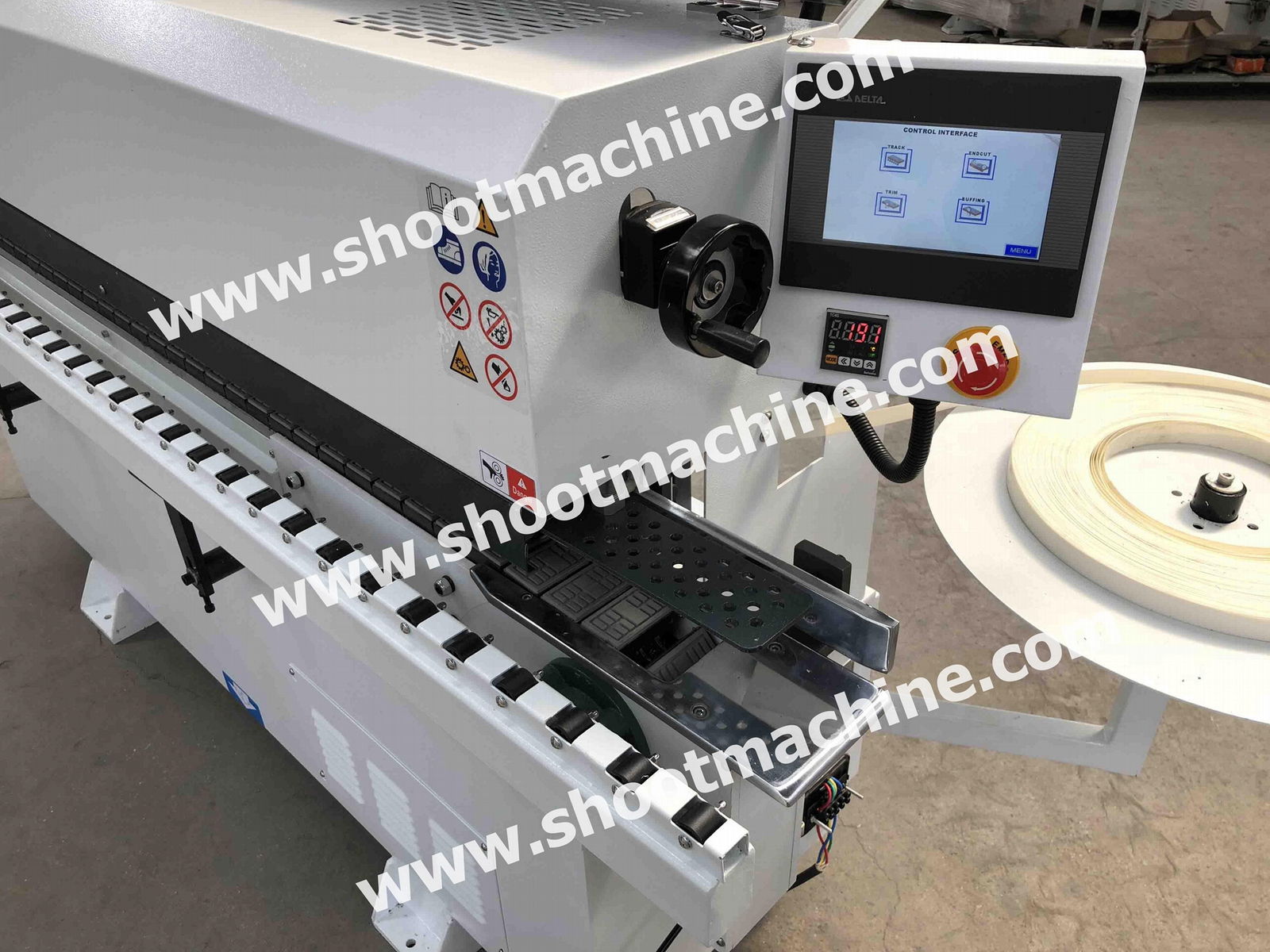 Auto Edge Banding Machine with 4 Function ,Two Motors For Trimming,SH360-D5X 3