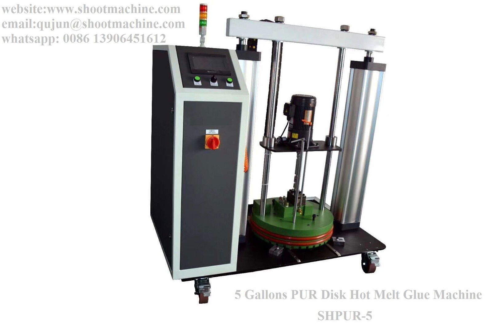 5 Gallons PUR Disk Hot Melt Glue Machine for wrapping machine ,SHPUR-5	