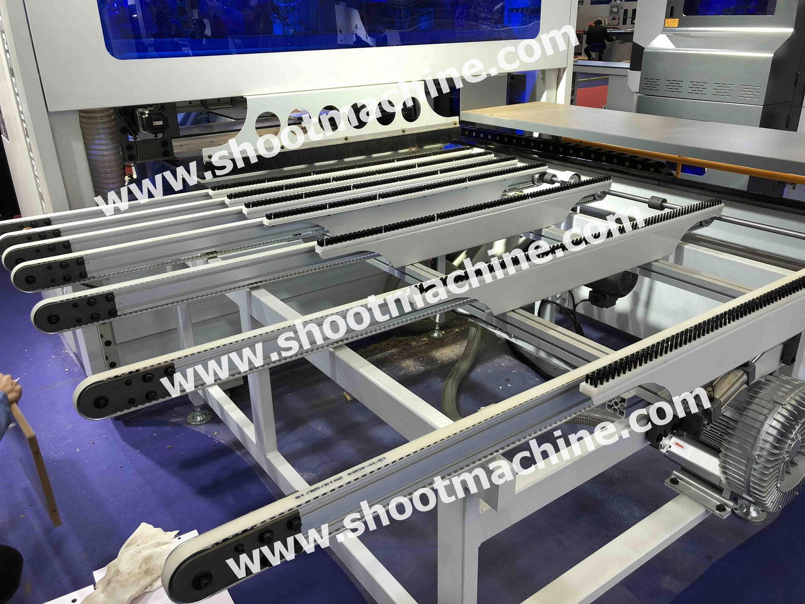 SHOOT Brand Woodworking CNC Boring Center Machine with Six Sides, SHCNC-6FSB2500 4