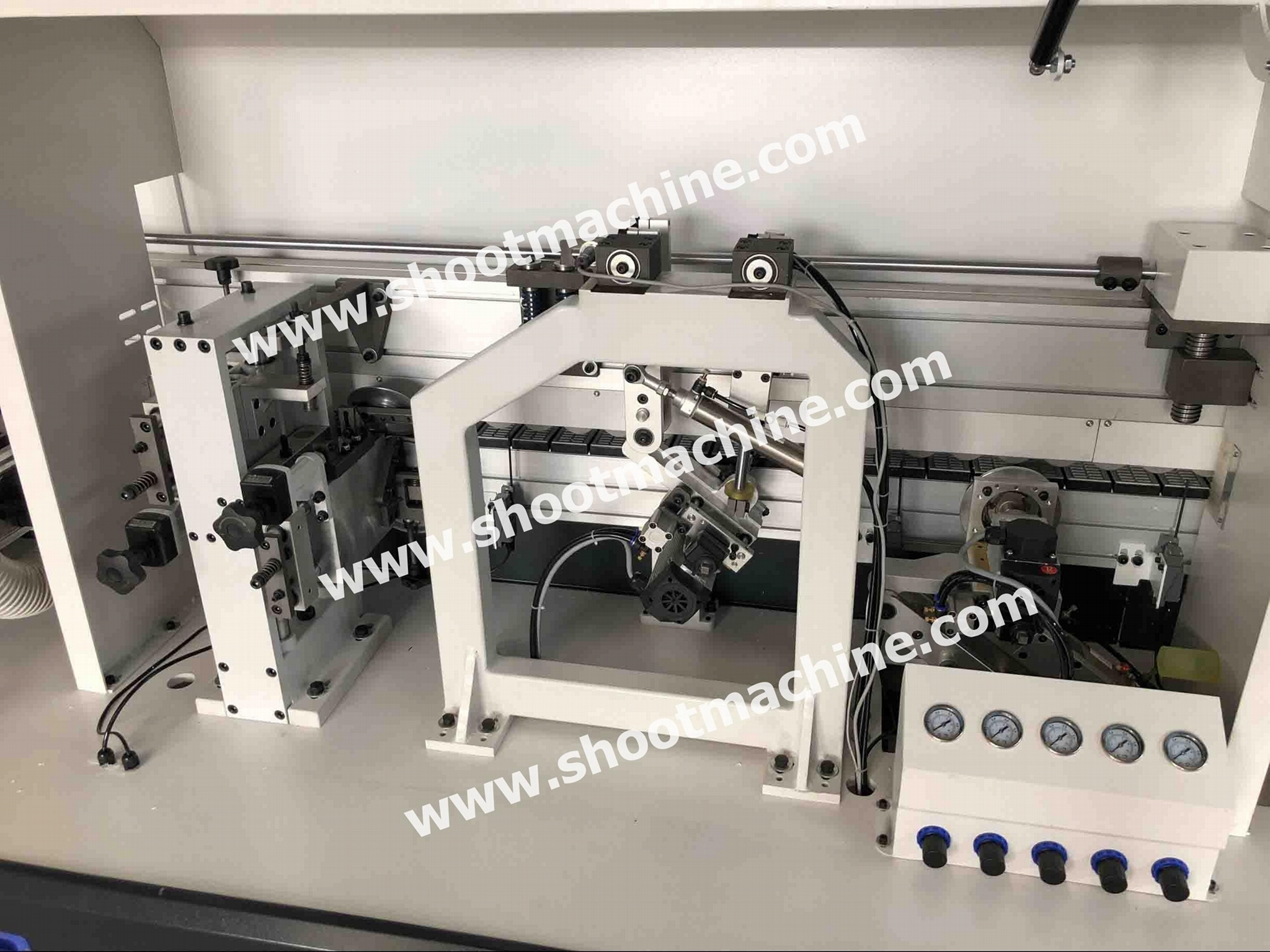 Good Woodworking Automatic Edge Banding Machine with single hogging, SH350DJK 4