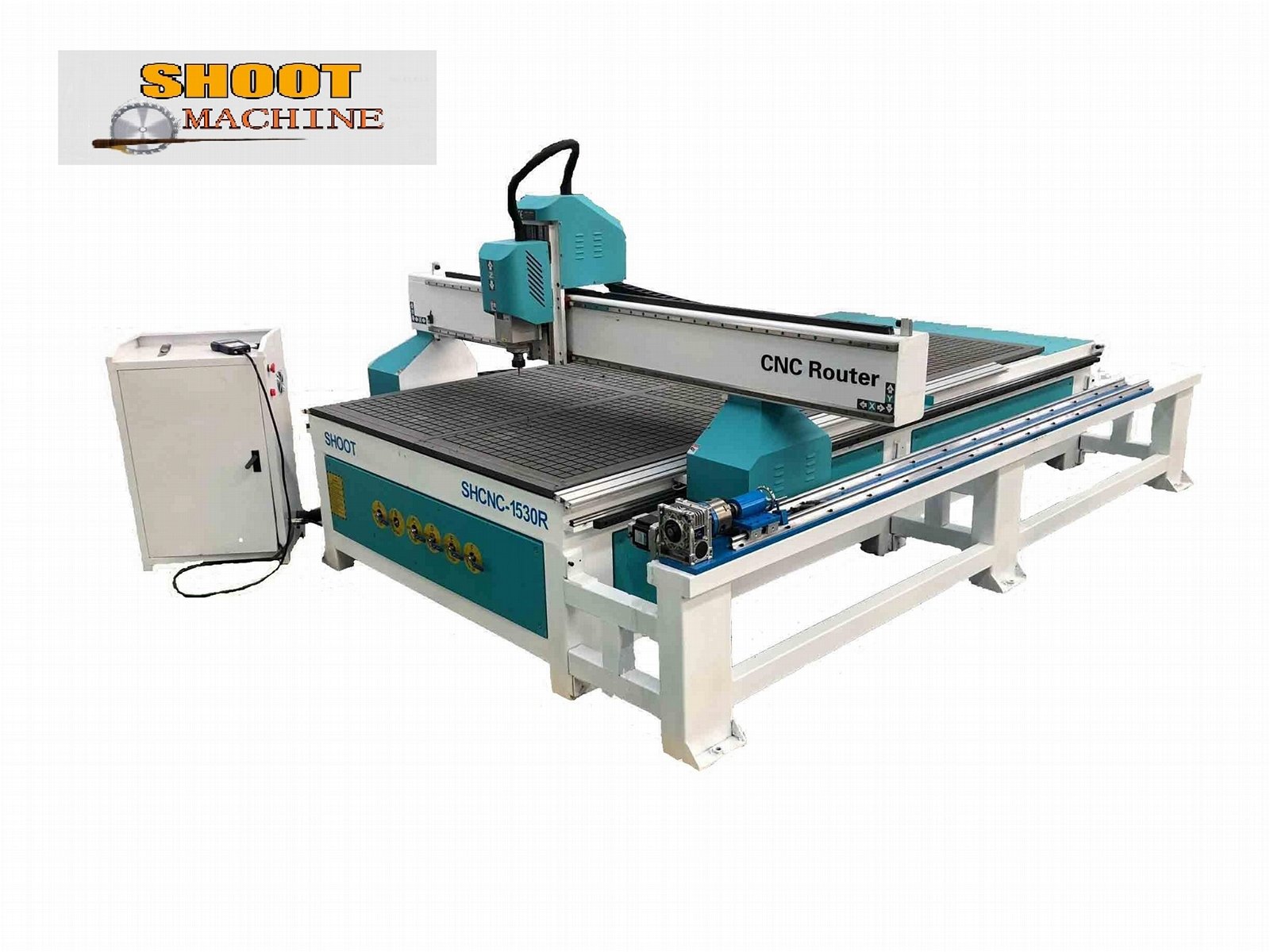 CNC Woodworking Router Machine with rotary attachment, SH1325R