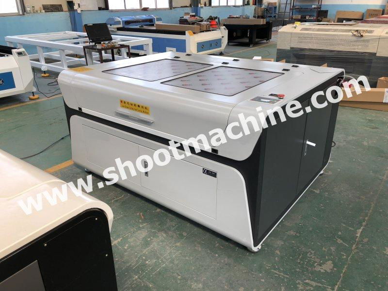 Double Head Laser Engraving Cutting Machine with 1300x1000mm work, SHCOL-1310 3