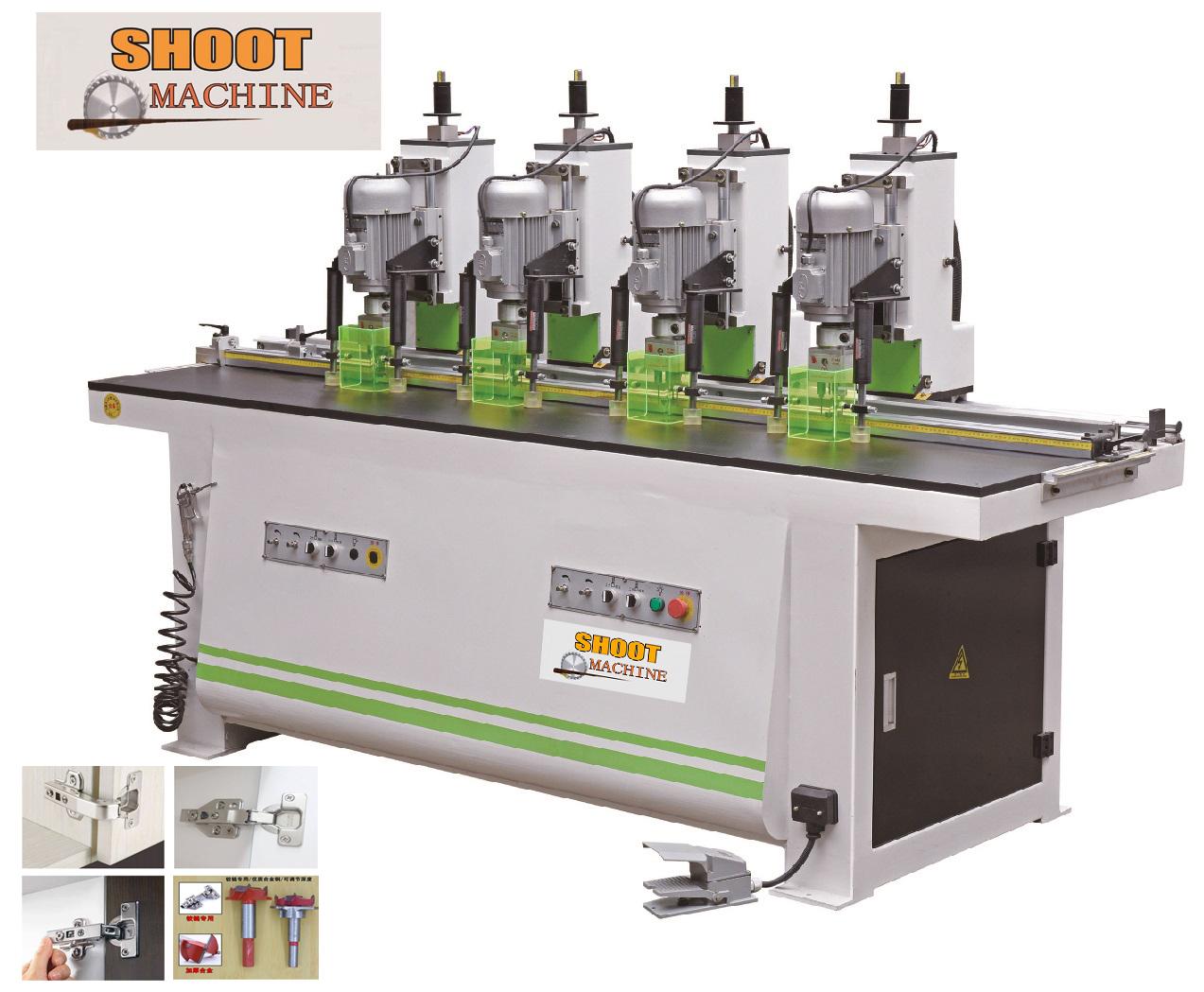 Woodworking Four-Heads Hinge Boring Machine,SH73034