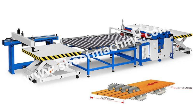 Multi-Blades Panel Rip Saw Machine, SHJ1350-XD4 2