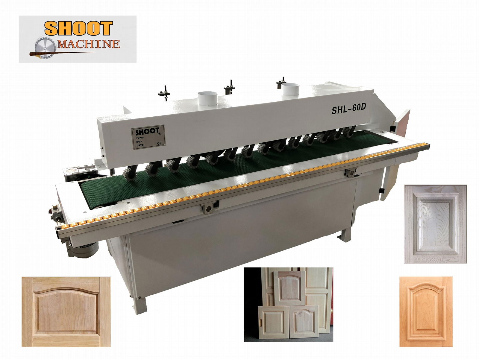 Woodworking Threeaxis Wooden and MDF Door Core Sheet Polishing Machine