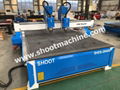 CNC router machine with double head,SHDS-1325Q