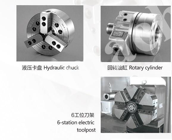 CNC Lathe Machine, SHCJK6132/500,750,1000mm 5