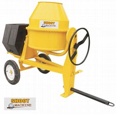 2 wheels Inclined Drum Concrete Mixer