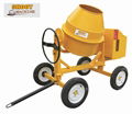 4 Wheels Inclined Drum Concrete Mixer