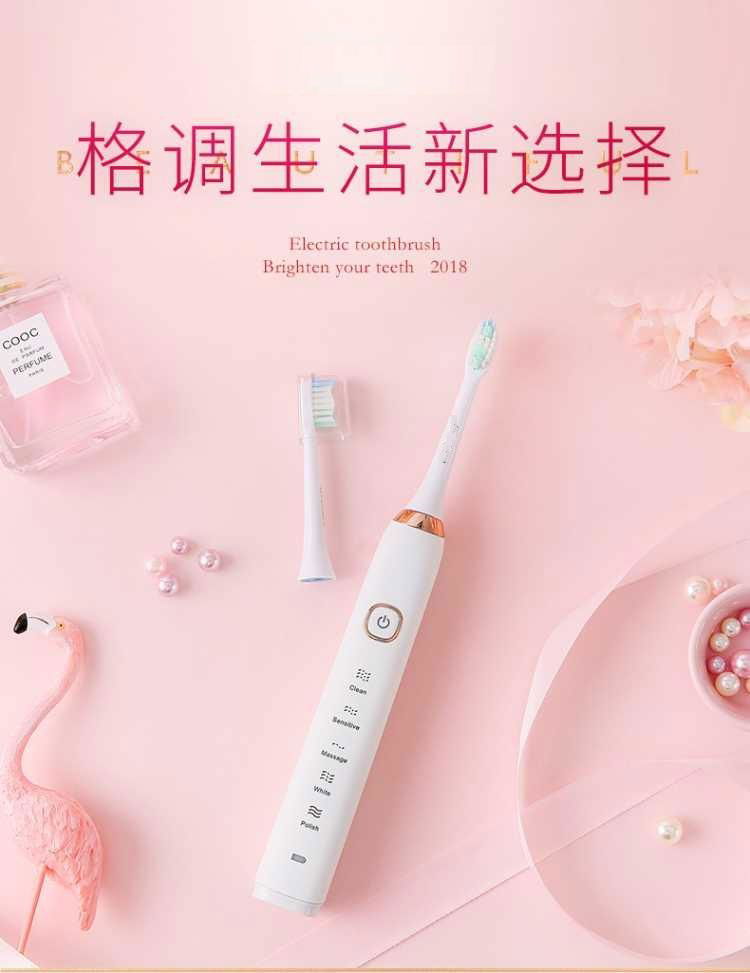 V-Ｌ Induction Charging Electric Toothbrush 2