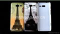 UK USA flag skull head Effiel tower tape  plastic hard case for Motorola XT890