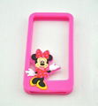 Cartoon Mickey Minnie Silicone Bumper Frame for iPhone 5/5S