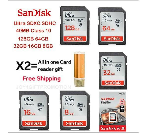 Original  Sandisk  Support Official Verification Ultra 40MB/s 128gb  sdhc card